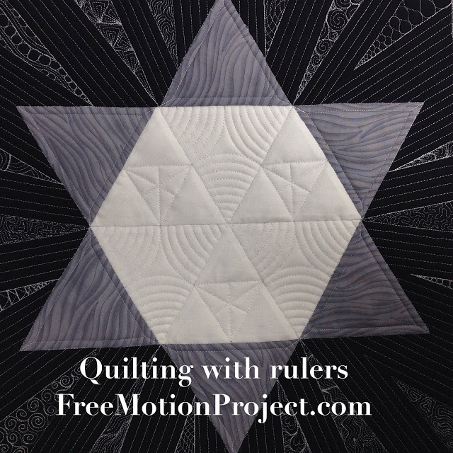 Learn how to machine quilt with rulers